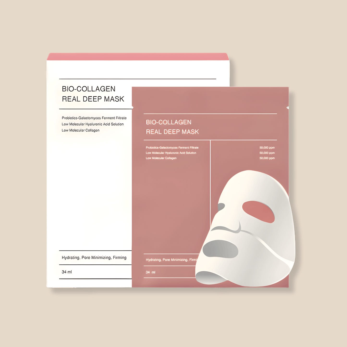 Bio-collagen mask - 1 piece