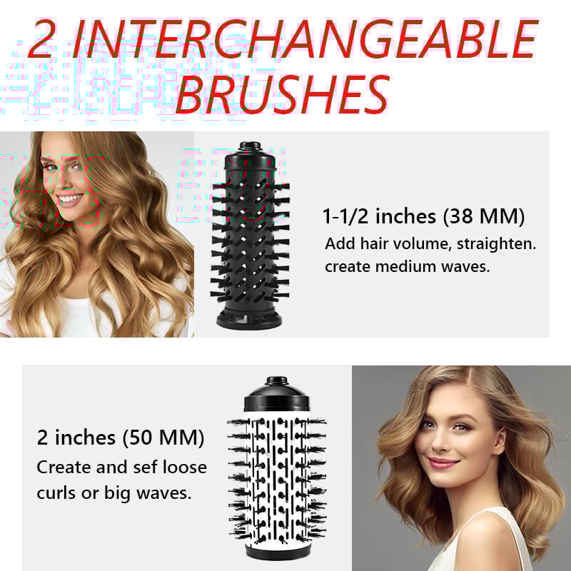 Brosse à cheveux 3 en 1 - Votre brushing parfait, sans effort, en moins de 5 minutes.